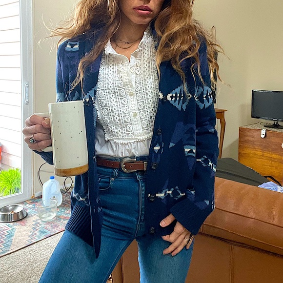 Ralph Lauren Sweaters - Chaps X Ralph Lauren cardigan sweater Yellowstone southwestern tribal pendleton